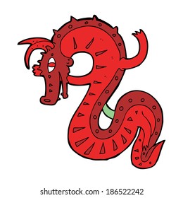 caricatura del dragón sajón
