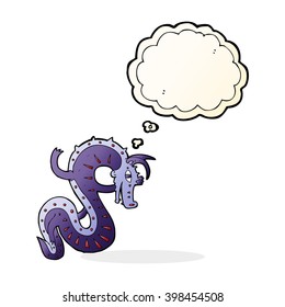 saxon dragon cartoon with thought bubble