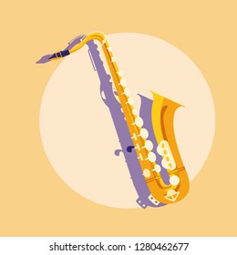 saxophone classical instrument icon