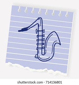 Saxophone doodle