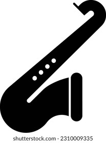 saxophone horn instrument jazz music Glyph
