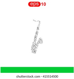 Saxophone icon.
