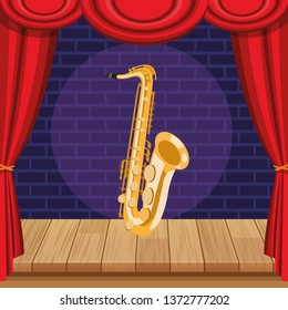 saxophone icon cartoon