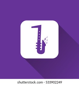 saxophone icon. icon design