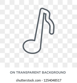 Saxophone icon. Saxophone design concept from Music collection. Simple element vector illustration on transparent background.