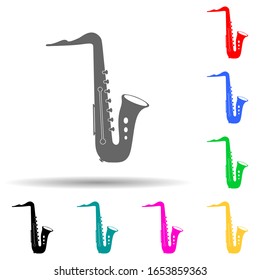 saxophone icon. Detailed icon of musical instrument icon. Premium quality graphic design. One of the collection icon for websites, web design, mobile app on white background