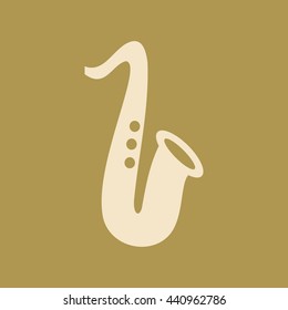 Saxophone Icon. Eps-10.