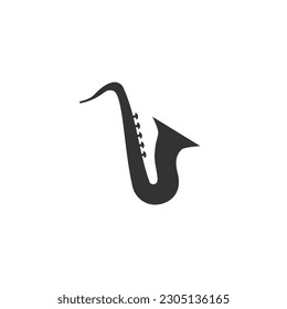 Icono saxofón elemento gráfico Ilustración vectorial