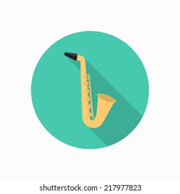 saxophone icon illustration 