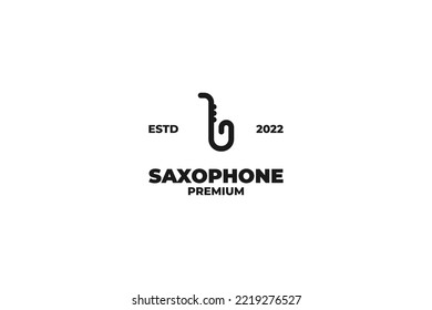 Saxophone icon logo design vector illustration