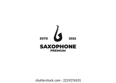 Saxophone icon logo design vector illustration
