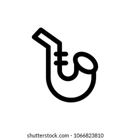 vector de icono saxofónico