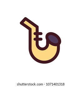 saxophone icon vector