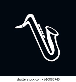 saxophone icon vector illustration