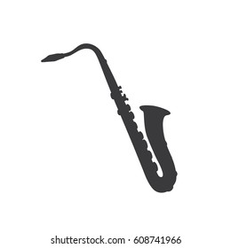 Saxophone icon, vector illustration design.