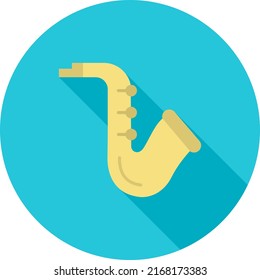 Saxophon Symbol Vektorbild. Kann auch für News und Multimedia verwendet werden. Geeignet für mobile Apps, Web-Apps und Printmedien.