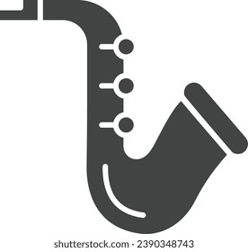 Saxophone icon vector image. Suitable for mobile application web application and print media.