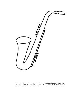 Saxophone icon vector. Sax illustration sign. Music symbol. jazz logo.
