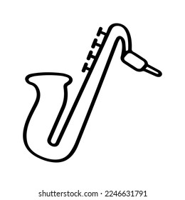 saxophone icon vector,isolated on white background,best choice for your awesome project