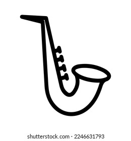 saxophone icon vector,isolated on white background,best choice for your awesome project