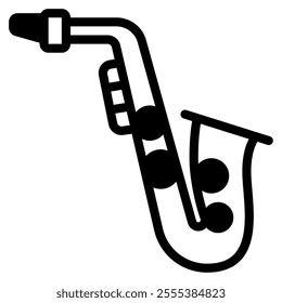 Saxophone icon for web, app, infographic, etc