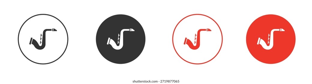 Icono de saxofón. diseño de Vector de Web
