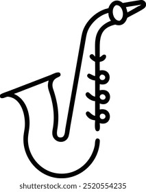 a saxophone illustration vector file,