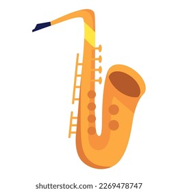 saxophone instrument musical icon isolated