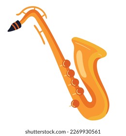 saxophone instrument musical isolated icon