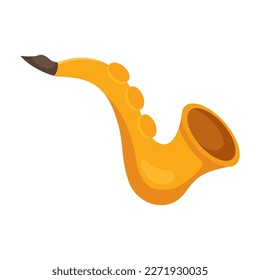 saxophone instrument musical isolated icon