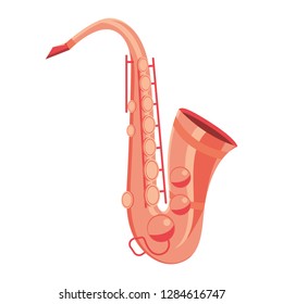 saxophone isolated icon