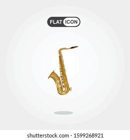 Saxophone isolated on white background
