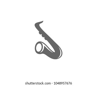 Saxophone logo icon 