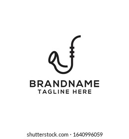Saxophone Logo Icon Design Template Vector