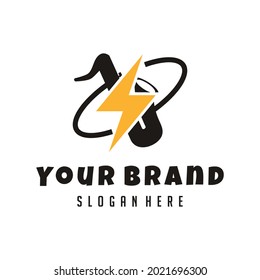 Saxophone Logo Icon Design vector for music symbol