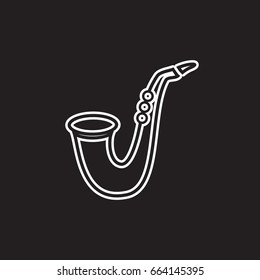 Saxophone Logo , Music logo , Saxophone Icon