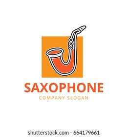 Saxophone Logo , Music Logo , Saxophone Icon