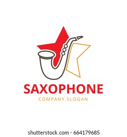 Saxophone Logo , Music Logo , Saxophone Icon