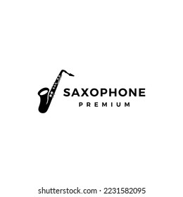 Saxophone Logo vector icon illustration