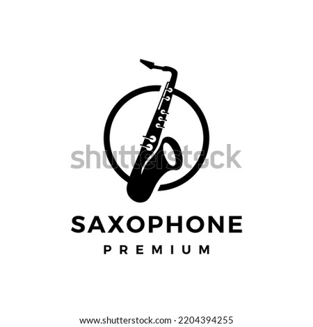 Saxophone Logo vector icon illustration