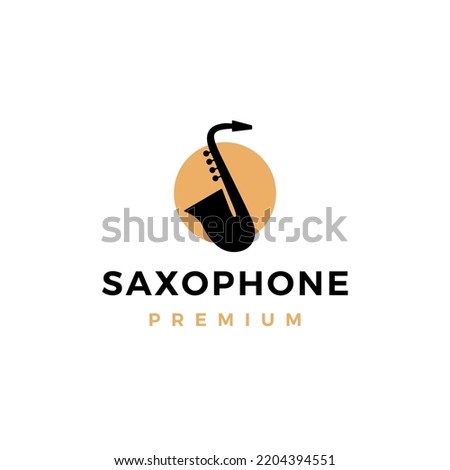 Saxophone Logo vector icon illustration