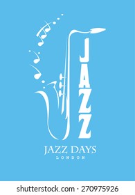 Saxophone Motif - Retro Illustration
