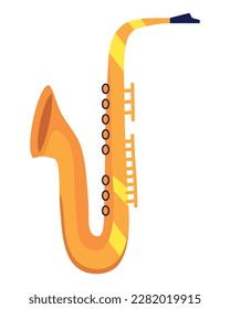 saxophone music instrument icon isolated