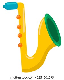 saxophone music instrument icon white background