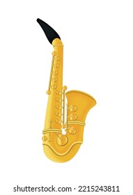 saxophone music instrument isolated icon