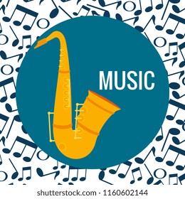 saxophone musical instrument icon