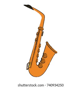 saxophone musical instrument icon image