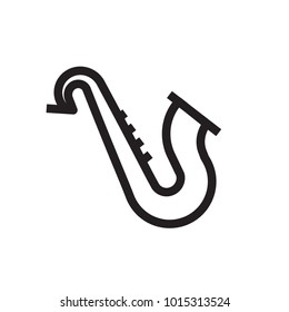 saxophone outline icon