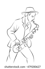 the saxophone player
