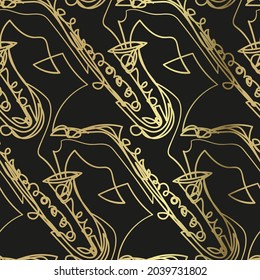saxophone sketch vector illustration isolated design element isolated